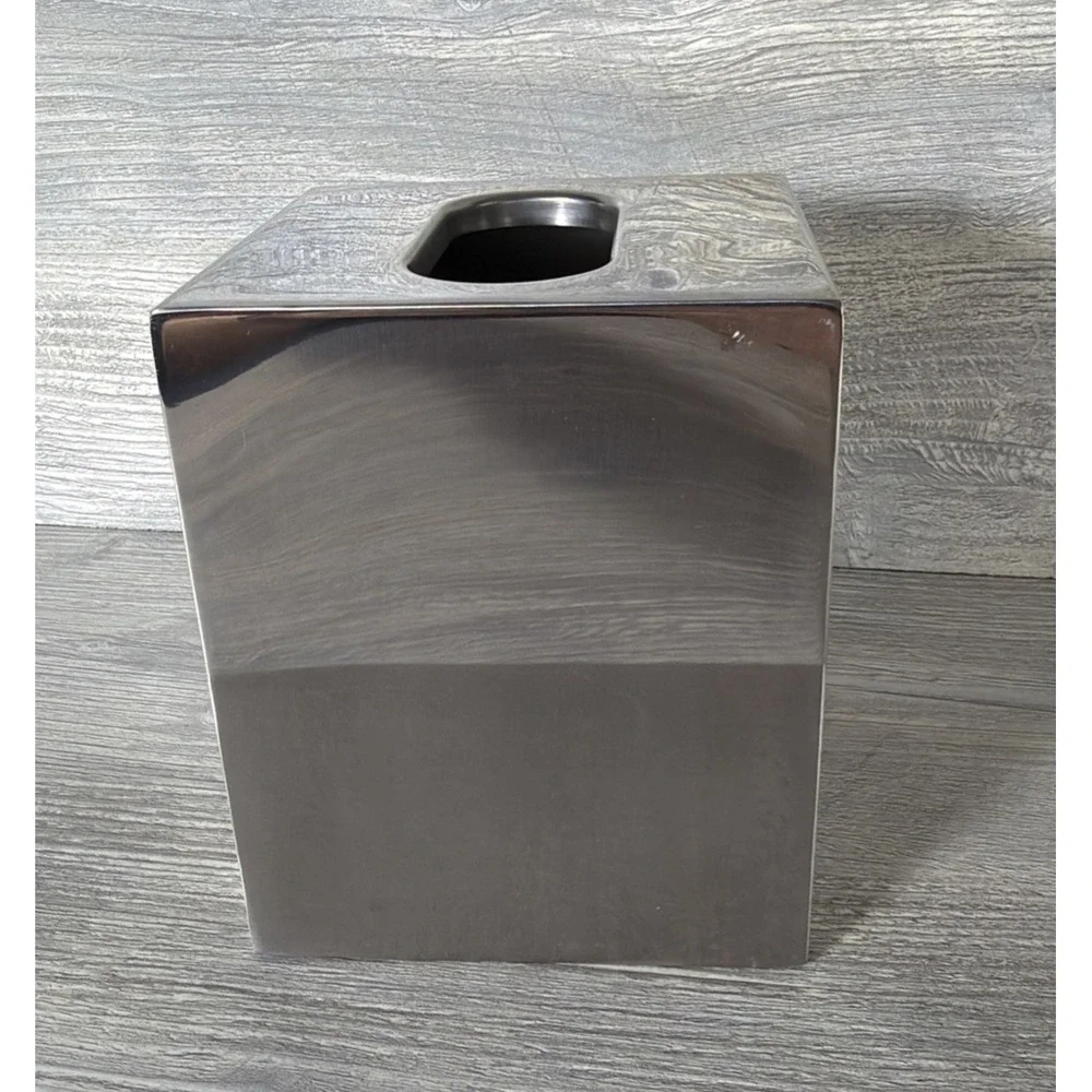 Bed Bath Beyond Stainless Steel Tissue Box Cover Vanity Holder Galaxy Boutique